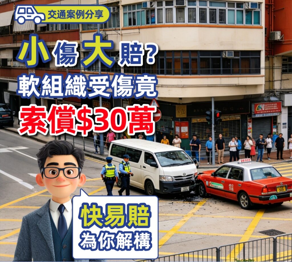 小傷大賠？ 軟組織受傷竟索償$30萬 快易賠為你解構