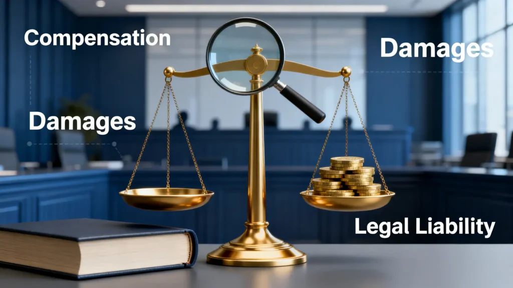 【賠償英文2026】Compensation vs Damages點分？法律顧問拆解4大關鍵詞(Indemnity, Legal Liability)