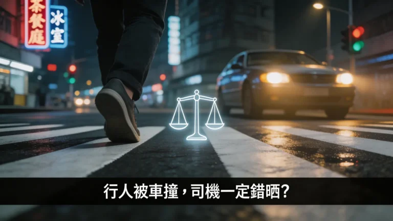 行人被車撞，司機一定錯晒？解構香港行人交通意外賠償與責任