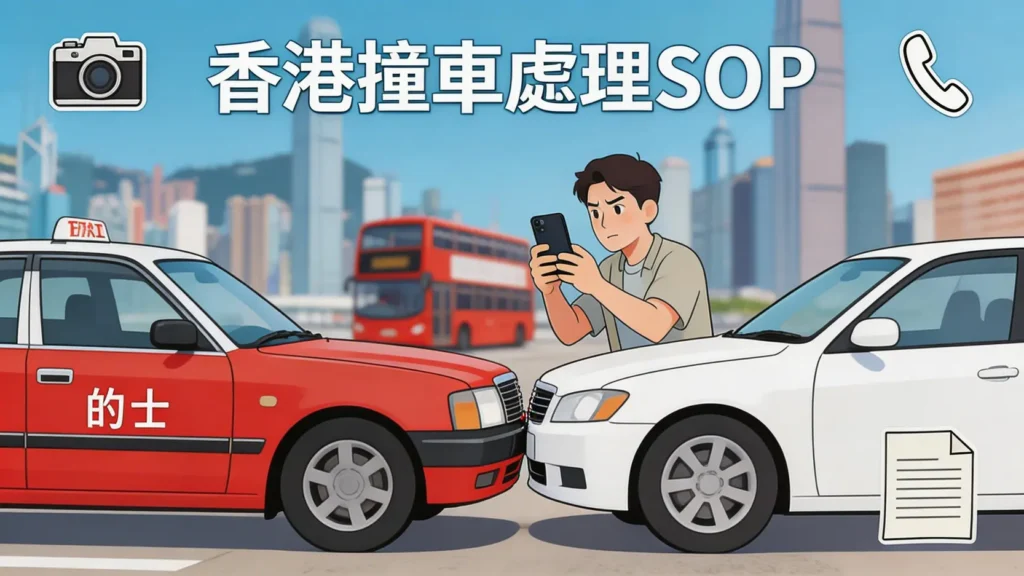 【香港撞車處理懶人包】SOP流程：現場10步驟自保，做錯隨時冇得賠！
