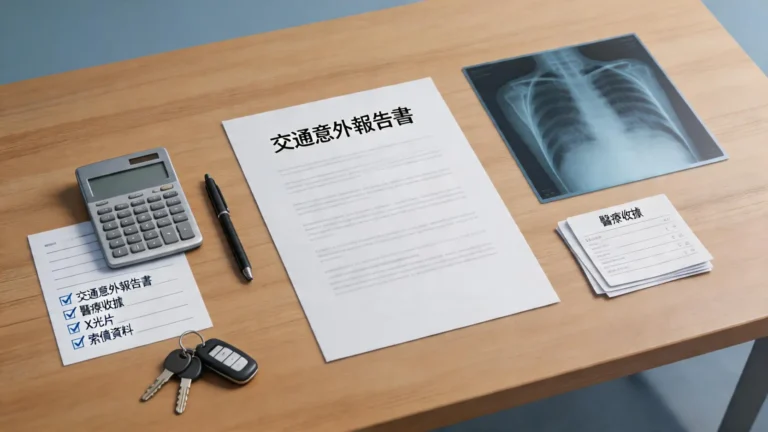交通意外索償文件準備全攻略：5大類關鍵文件清單