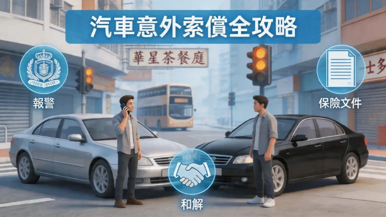 汽車意外索償全攻略：撞車點算？報警、Claim保險、和解程序教學
