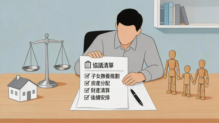 【離婚前必讀清單】律師詳解30項準備事項，保障財產撫養權益